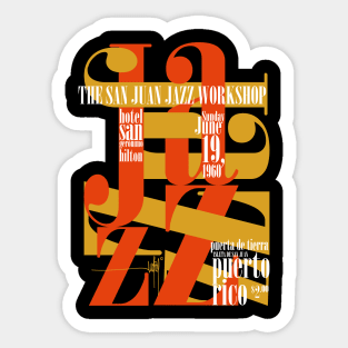 San Juan Jazz Workshop Sticker